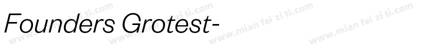 Founders Grotest字体转换